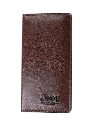 Leather Bifold Wallets Dark Brown 