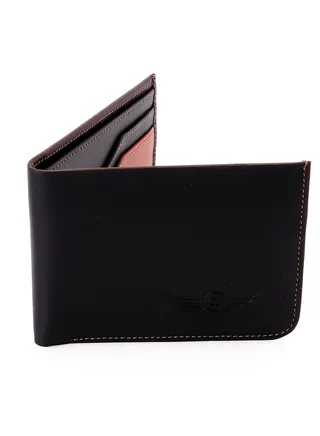 CROSSLAND Genuine Leather Slim Bifold Wallet for Men, 6 ID Slots, RFID Blocking Technology 