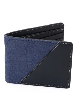 CROSSLAND Men Wallet , Genuine Leather  with Velvet , 6 ID Cards - RFID Technology 