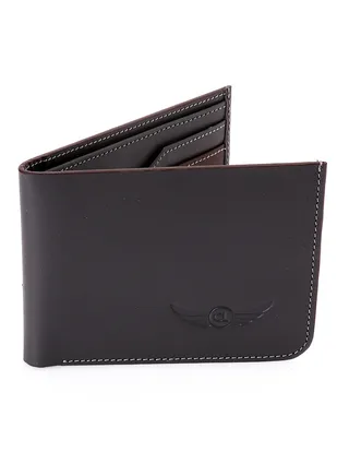 CROSSLAND Genuine Leather Slim Bifold Wallet for Men, 6 ID Slots, RFID Blocking Technology 
