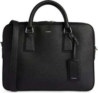 Sandro Leather Slim Briefcase