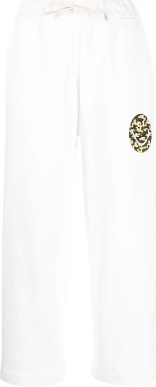 JOSHUA SANDERS- Smiley Logo Cotton Sweatpants