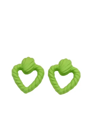 triangle Earring Of Fluffy Women's Accessories-Green 