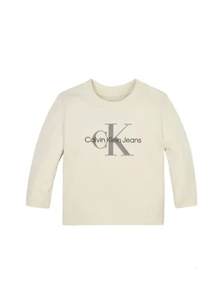 Baby's Long Sleeves T-Shirt, Cotton, White 