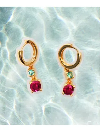 Aqua Dangle Earrings 