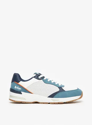 Mens' Textured Sneakers with Lace-Up Closure