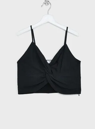 Youth Essential V-Neck Crop Top 