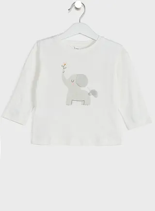 Kids Animal Print Crew Neck T-Shirt 