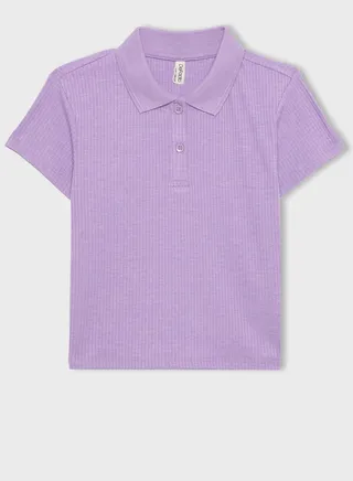 Slim Fit Basic Short Sleeve Polo T-Shirt 