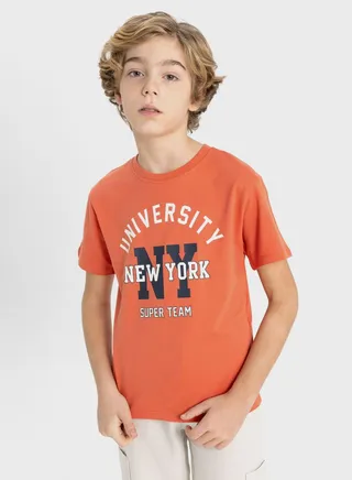 Regular Fit Printed Short Sleeve T-Shirt 