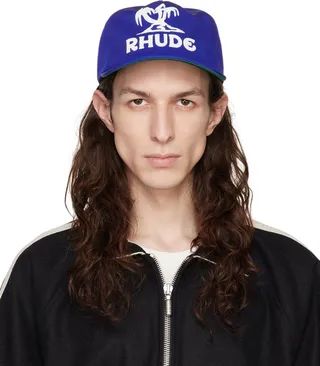 Rhude Blue Palms Cap