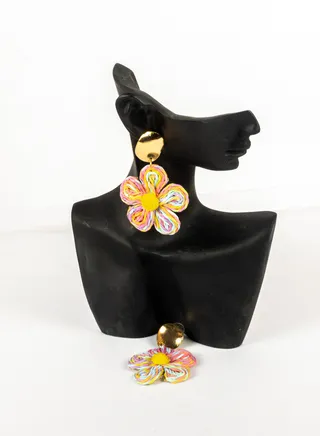 Colorful Flower Earring 
