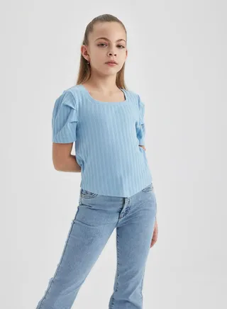 Crop Short Sleeve T-Shirt 