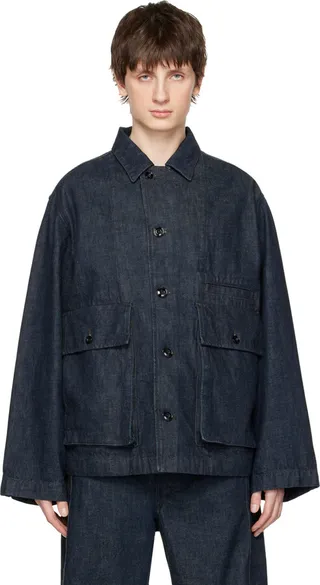 LEMAIRE Indigo Boxy Denim Jacket