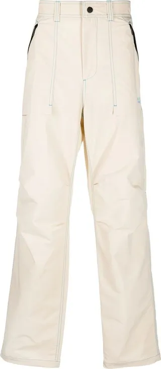 Appliqué Logo Straight-Leg Trousers