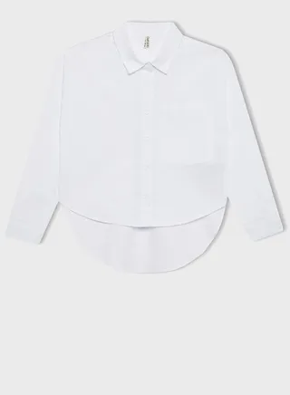 Girl Oversize Fit Long Sleeve Shirt 