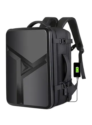 Backpack Laptop Bag Hard Shell Protection Technology 17", Portable Charging, Waterproof Layer 