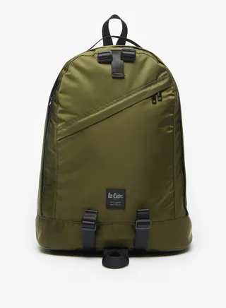 Solid Backpack with Adjustable Straps and Zip Closure 