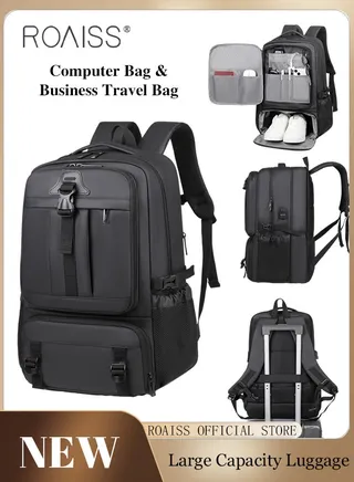 Unisex Multifunctional Travel Backpack Business Commuter Computer Bag with Multi Compartment Design External USB Charging Interface Weight Saving and Wear Resistant Hiking Bag 