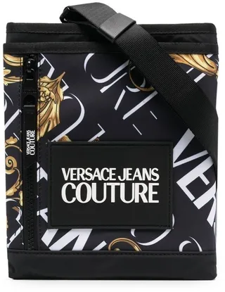 Barocco Logo-Print Shoulder Bag