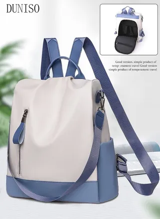 Classic Waterproof Travel Backpack For Women Softable Faux Leather Large Capacity School Backpack Anti Theft Pragmatic Backpack For College Girls Students 