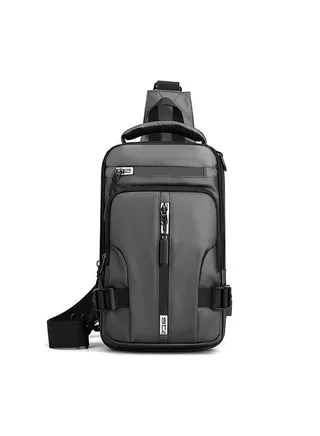 Men's Multifunctional Oxford Waterproof Casual Waistpack Adjustable Straps Premium Lightweight Waist One Shoulder Cross-body Back Bag for Gym Fitness Workout Travel Work Commute 