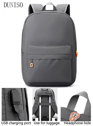 Travel Laptop Backpack Business Anti Theft Slim Durable Computer Backpack with USB Charging Port Water Resistant College School Backpack Computer Bag Gifts for Men & Women Fits 15.6 Inch Notebook Grey 