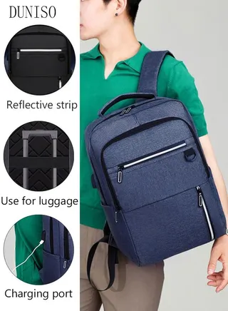 Travel Laptop Backpack Business Anti Theft Slim Durable Computer Backpack with USB Charging Port Water Resistant College School Laptop Bag Gifts for Men & Women Fits 15.6 Inch Notebook Black 