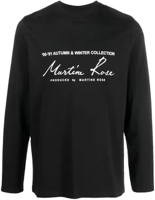long-sleeve logo T-shirt
