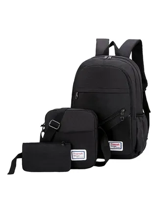 3-Piece Composite Bag Set Black 
