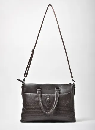 Mens Casual Crossbody Bag Coffee Brown 