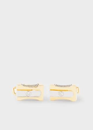 Gold 'Sharpener' Cufflinks