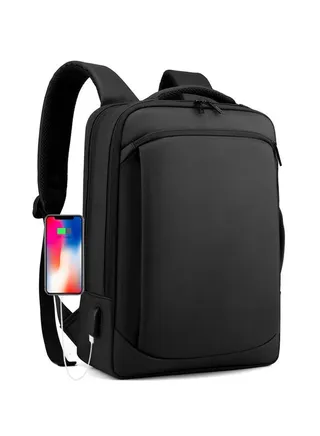 New High Quality Men's Backpack, Business Travel water proof Backpack with usb Charger 