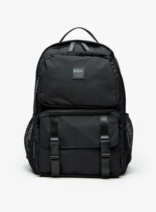Men Solid Backpack With Adjustable Straps And Zip Closure 