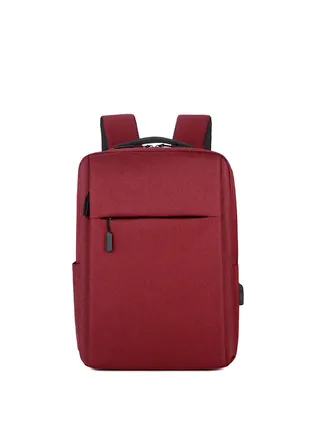 Outdoor Waterproof Bag，Anti Theft Slim Durable Computer Backpack with USB Charging Port Red 