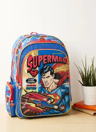 Warner Bros Superman Back To School Backpack 