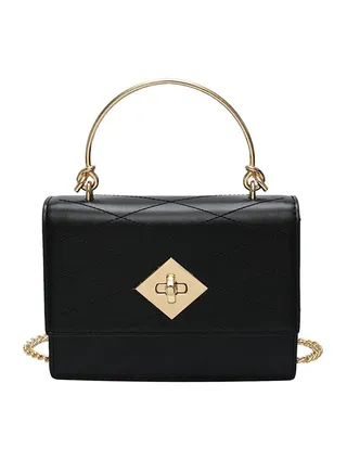 Fashion Light Weight Satchel Black 