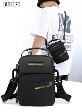 Multipurpose Crossbody Bag for Men Waterproof Sling Bag Backpack Large Capacity Cross Body Bag Waist Shoulder Bag Daypack for Travel Hiking 