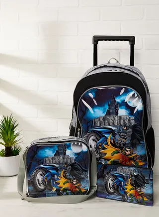 Warner Bros  Batman Back To School 3In1 Trolley Box Set 