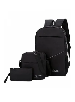 3-Piece Composite Bag Set Black 