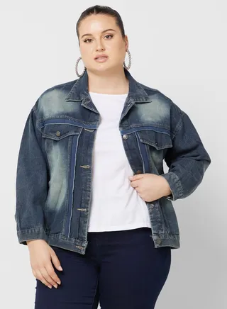 Contrast Seam Pocket Detail Jacket 
