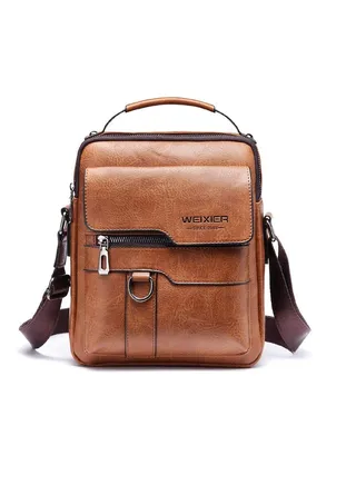Men's Crossbody Bag Shoulder Bags Vintage Men Handbags Large Capacity PU Leather Bag For Man Messenger Bags Tote Bag purse 