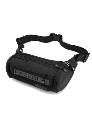 Lightweight Casual Waist Bag Black 