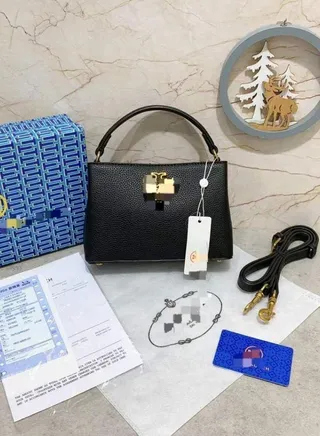 Stylish Women's Micro Satchel Crossbody Bag Satchel Two Way Women's Handbag Black 