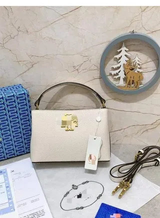 Stylish Women's Micro Satchel Crossbody Bag Satchel Two Way Women's Handbag White 