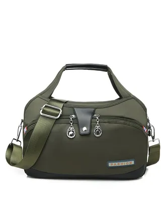 Ladies handbags Large-capacity Waterproof Anti-theft Women's Fashion Handbag, Oxford Cloth Travel Daypack, Multi Zipper Pockets Crossbody Shoulder Bag 