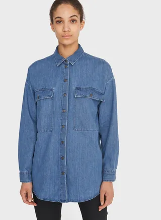 Denim Shacket 