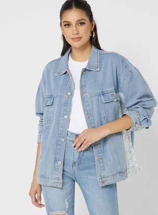 Printed Denim Jacket 