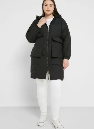 Pocket Detail Padded Jacket 