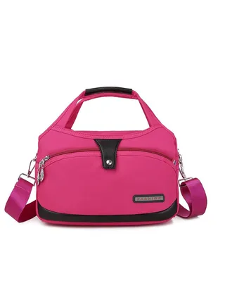 Ladies handbags Large-capacity Waterproof Anti-theft Women's Fashion Handbag, Oxford Cloth Travel Daypack, Multi Zipper Pockets Crossbody Shoulder Bag 